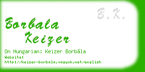 borbala keizer business card